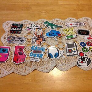 Video Gamer stickers for tablets, laptop, lockers, crafts, scrapbookng